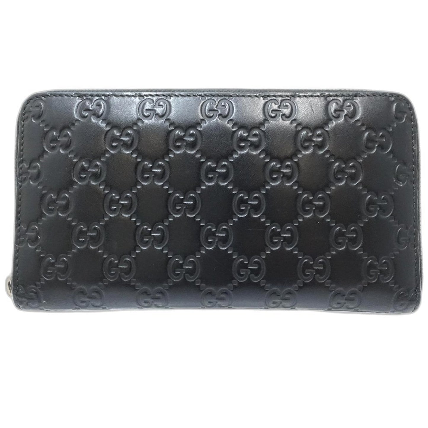 Gucci Black Leather Long Wallet (Bi-Fold)