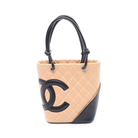Chanel Black Pink Leather Tote Bag