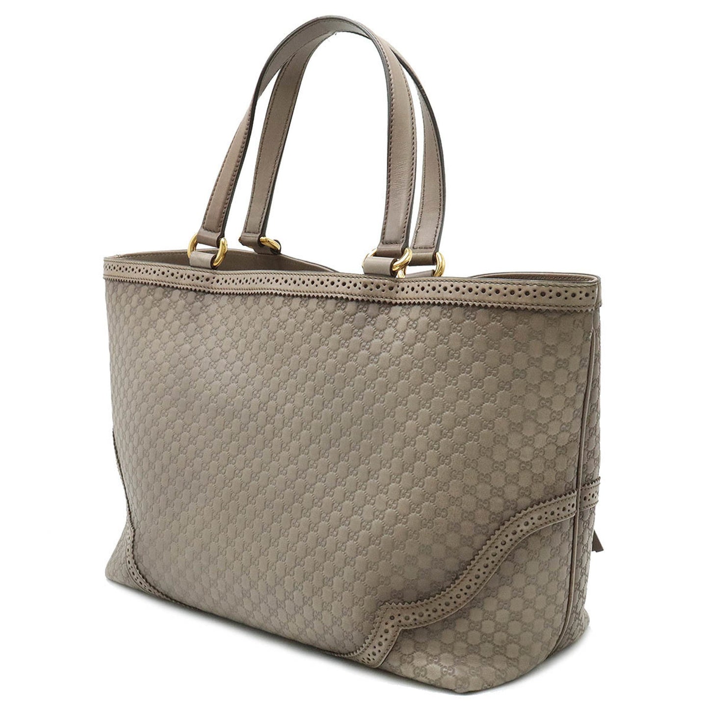 Gucci Gray Leather Tote Bag