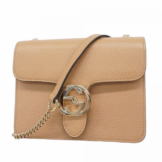 Gucci Beige Leather Shoulder Bag