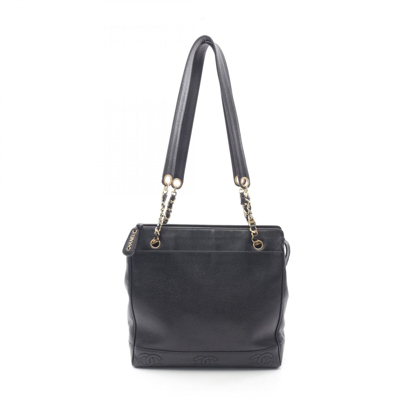 Chanel Black Leather Tote Bag