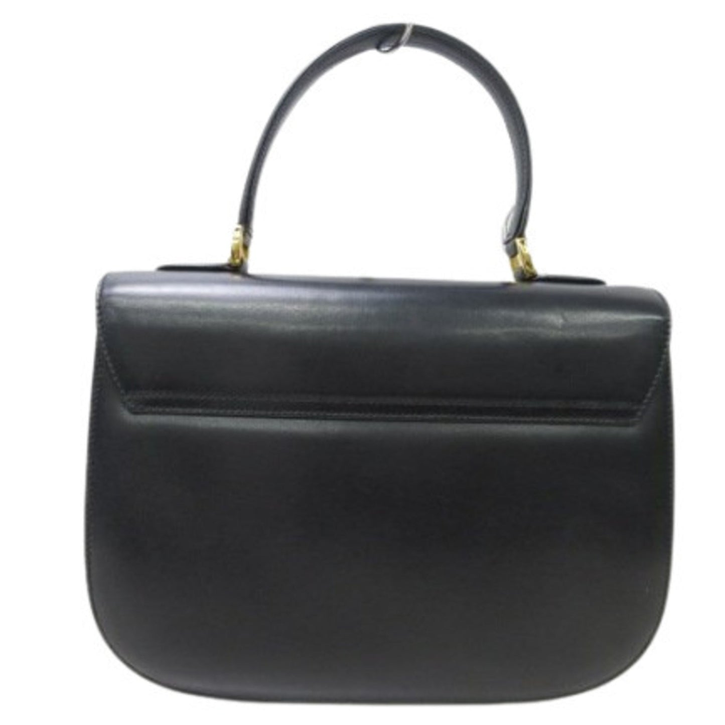 Gucci Black Leather Handbag Tote Bag