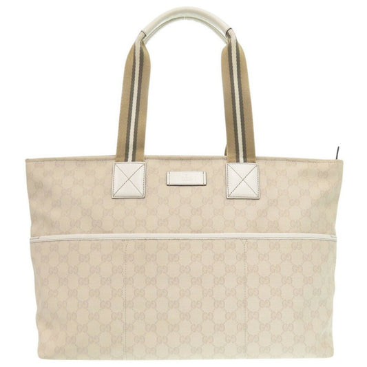 Gucci Ivory Gg Canvas Tote Bag