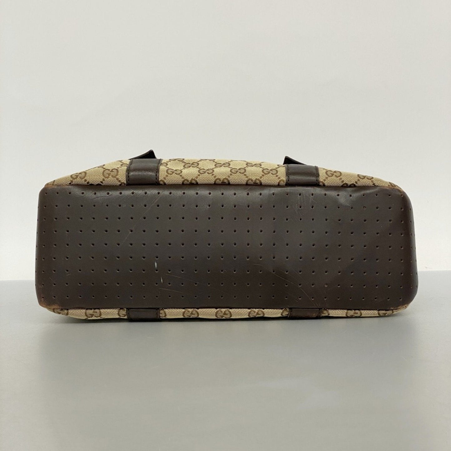 Gucci Brown Canvas Tote Bag