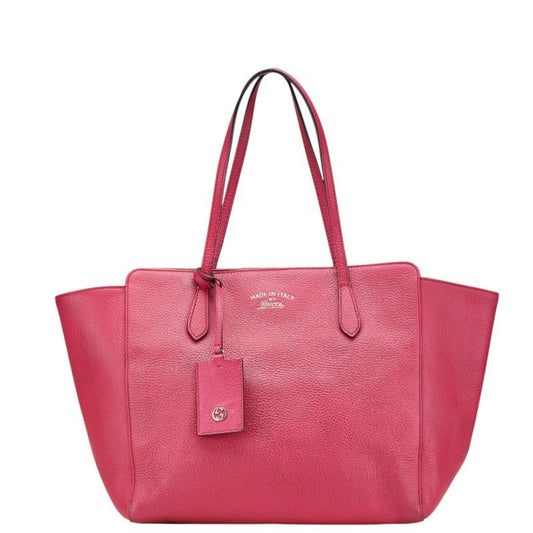 Gucci Pink Leather Shoulder Bag Tote Bag