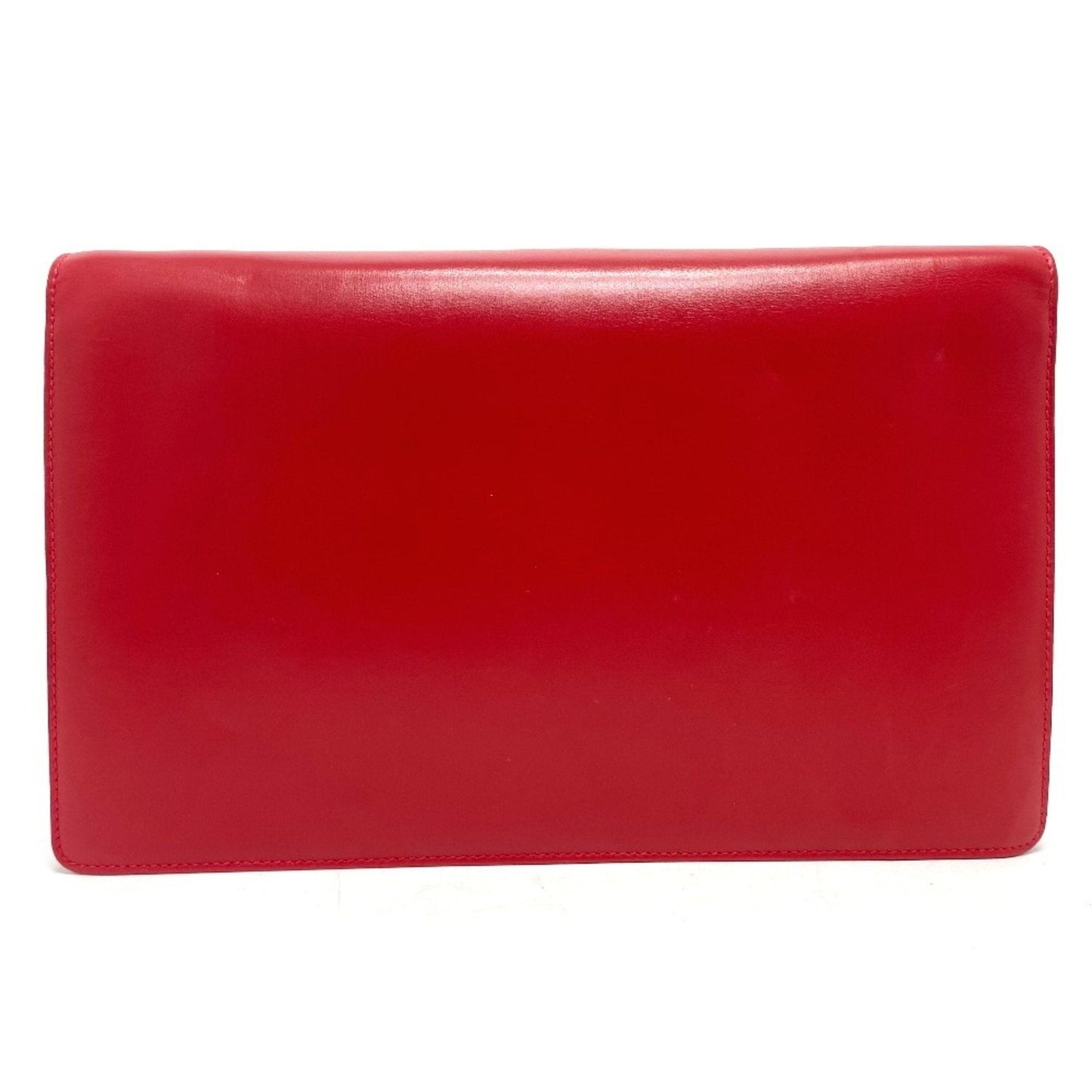 Gucci Red Color Leather Clutch Bag Shoulder Bag