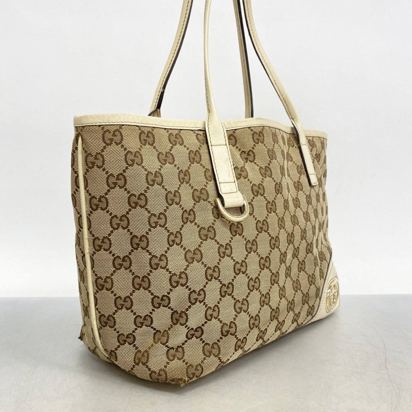 Gucci Brown Canvas Tote Bag
