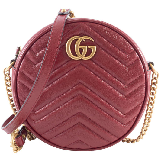 Gucci Red Color Leather Shoulder Bag