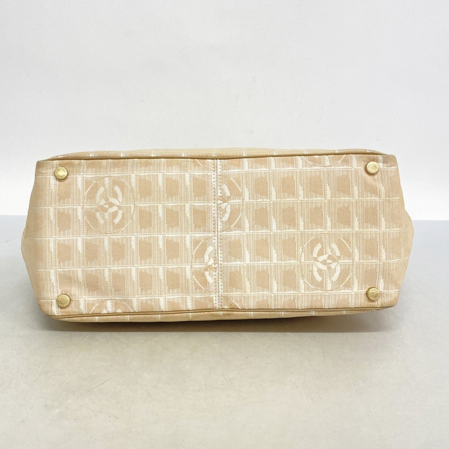 Chanel Beige Nylon Tote Bag