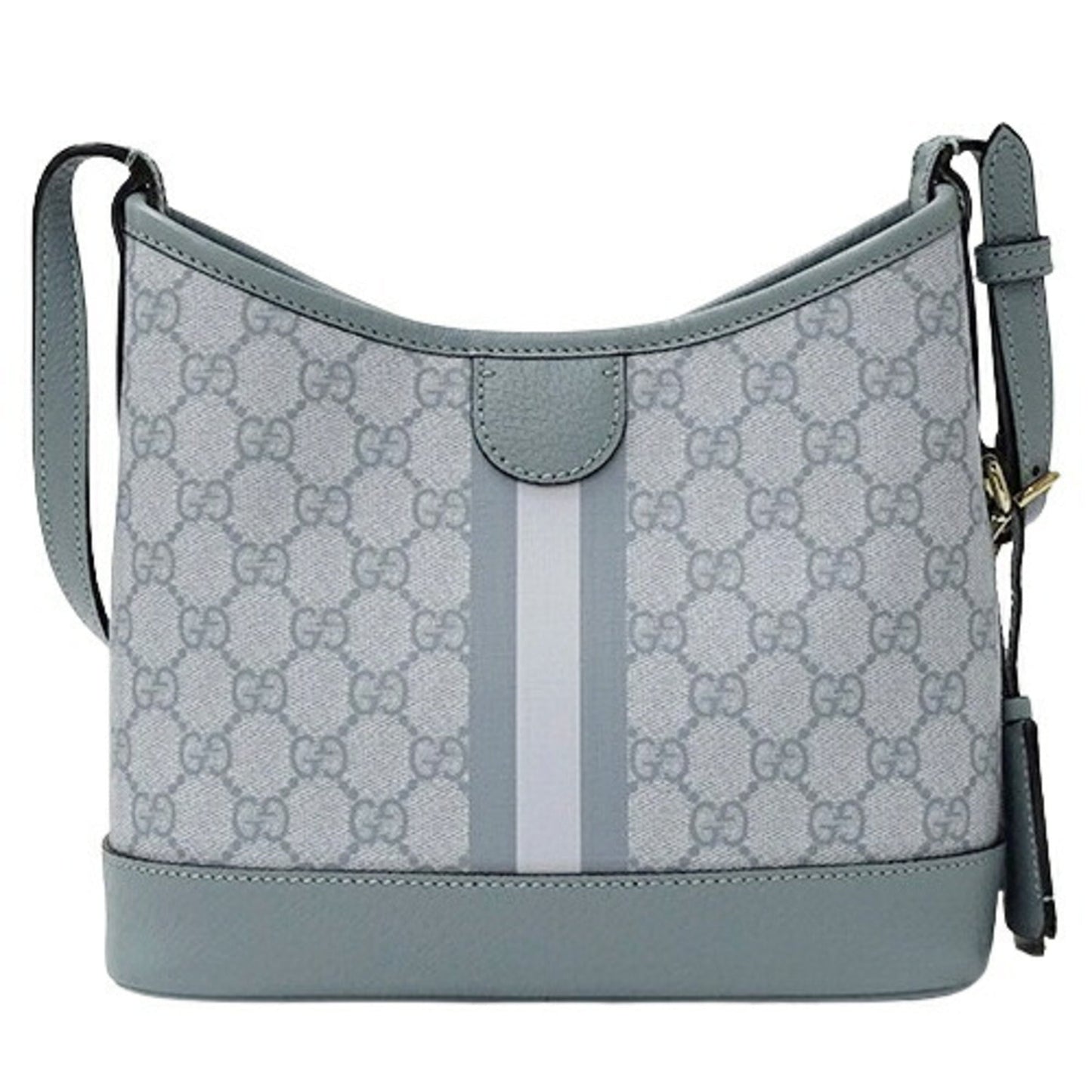 Gucci Blue Light Blue Gg Supreme Canvas Shoulder Bag