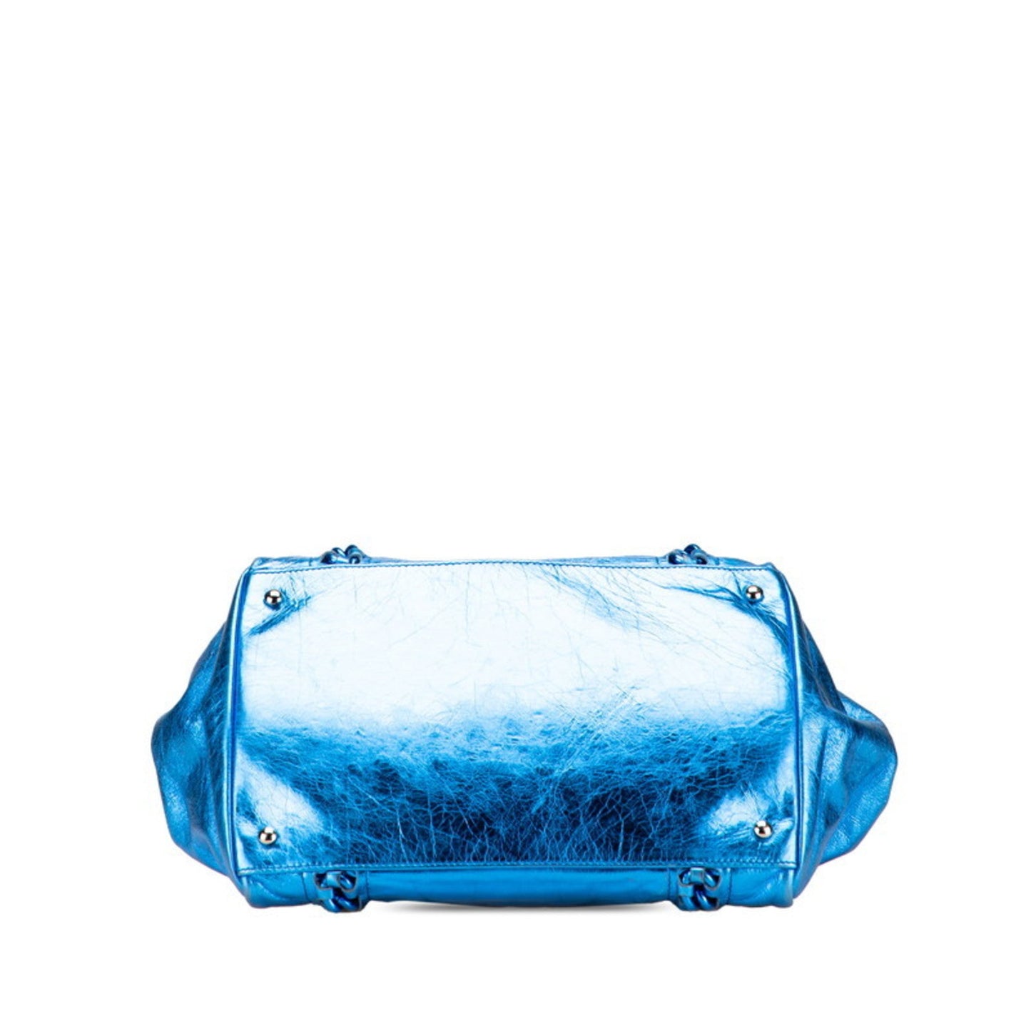 Chanel Blue Leather Tote Bag