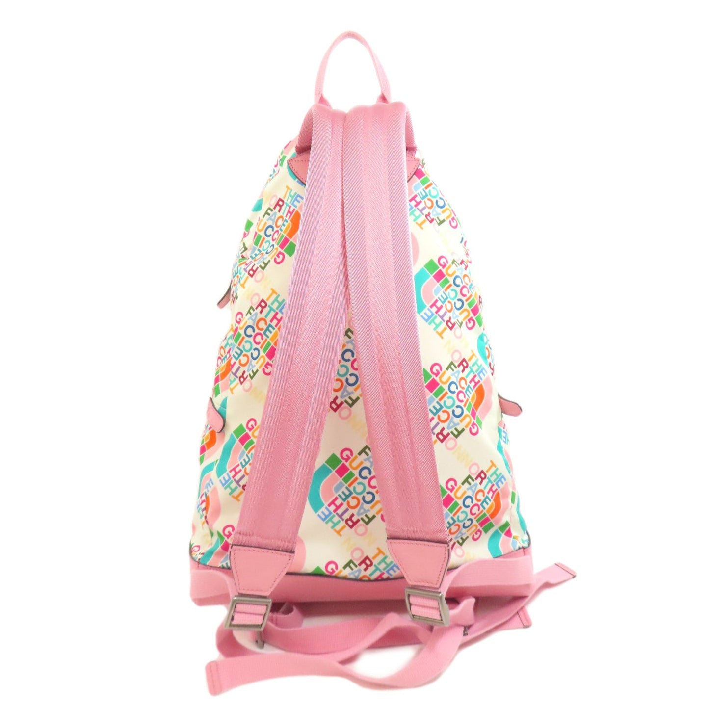 Gucci Pink White Nylon Backpack