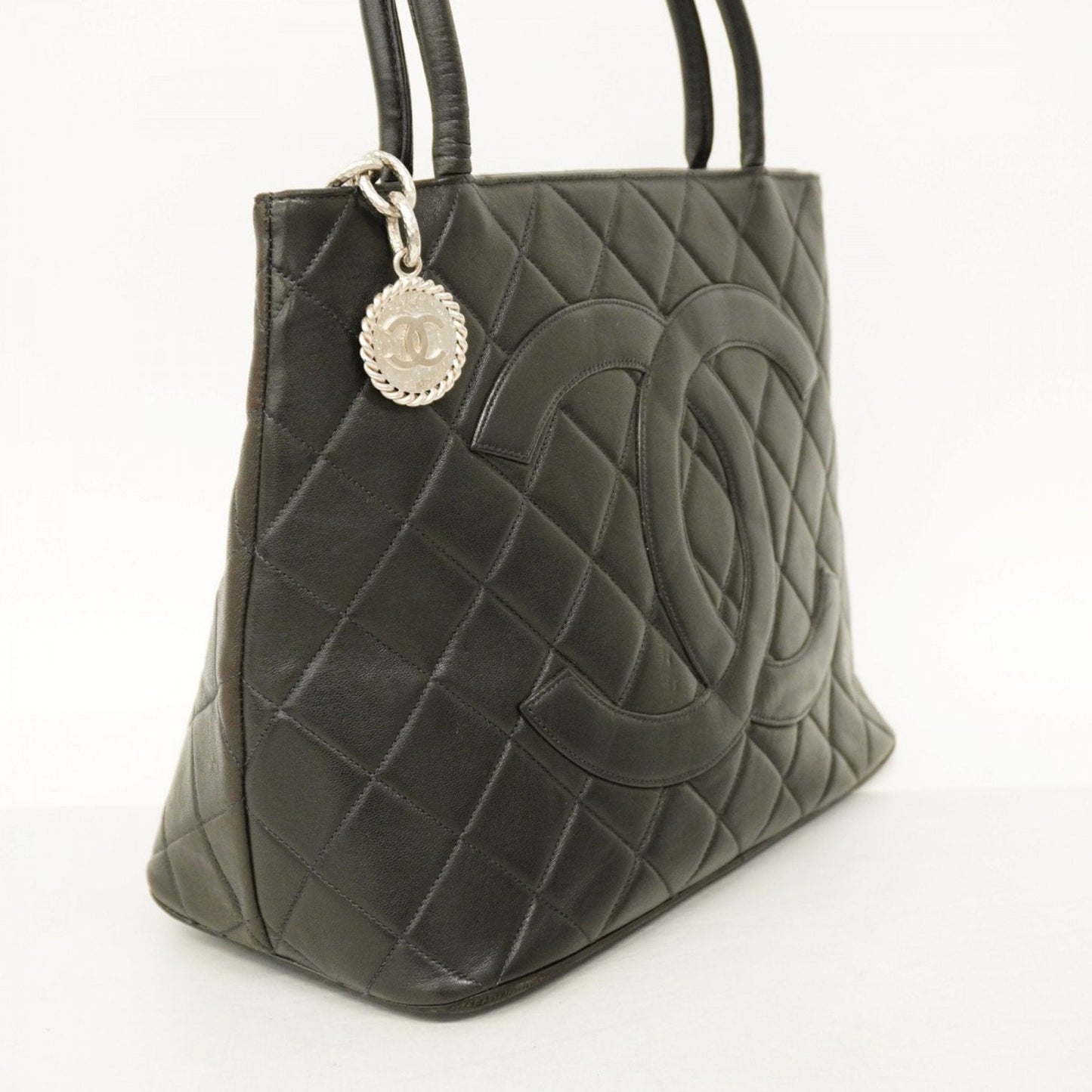 Chanel Black Leather Tote Bag