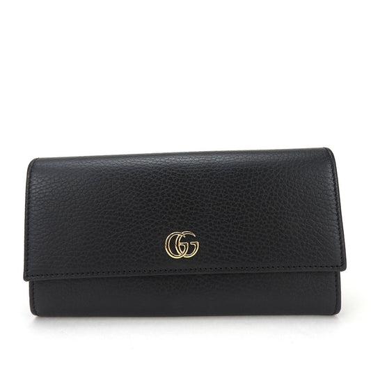 Gucci Black Leather Long Wallet (Bi-Fold)