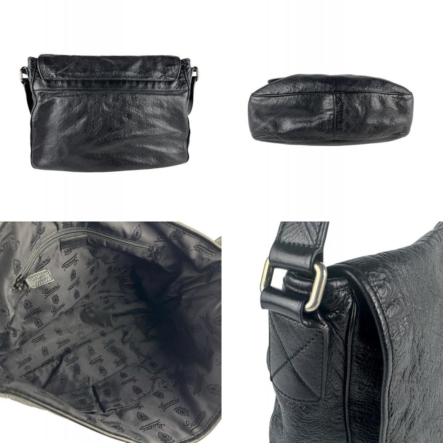 Gucci Black Leather Shoulder Bag