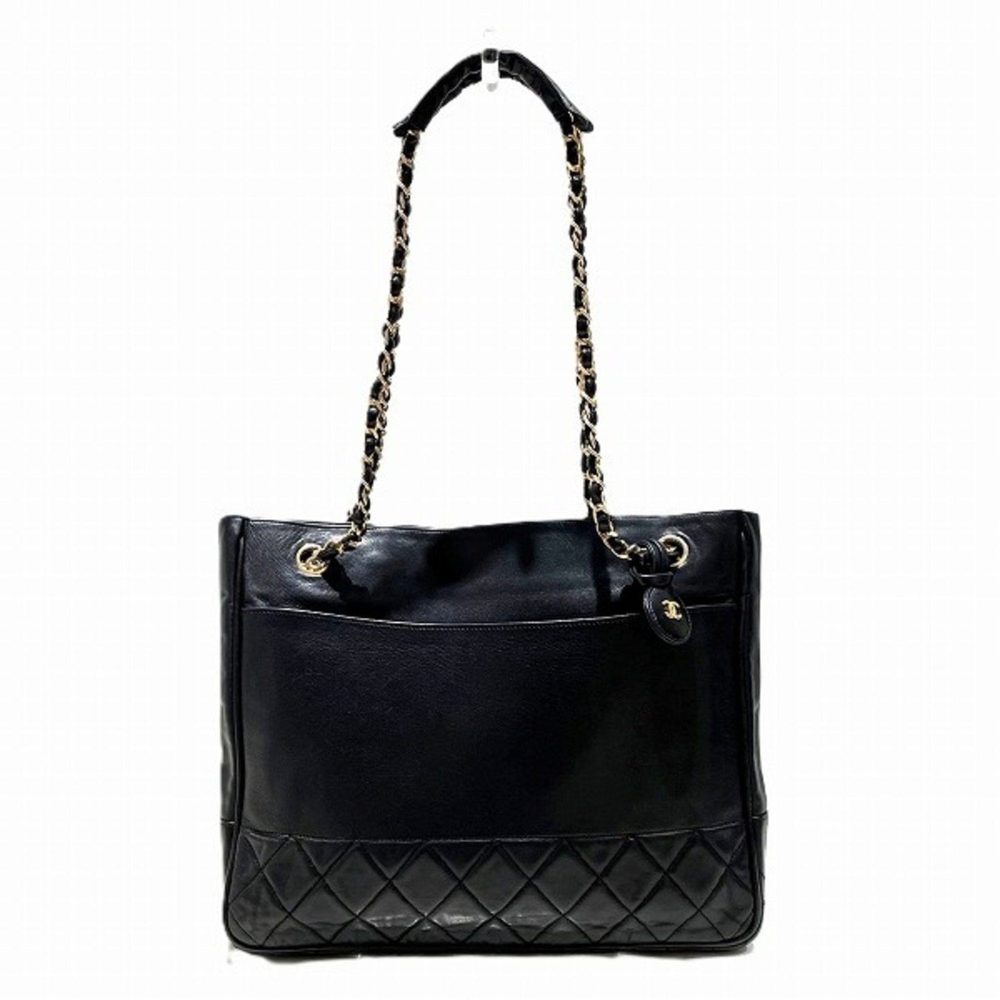Chanel Black Leather Shoulder Bag Tote Bag