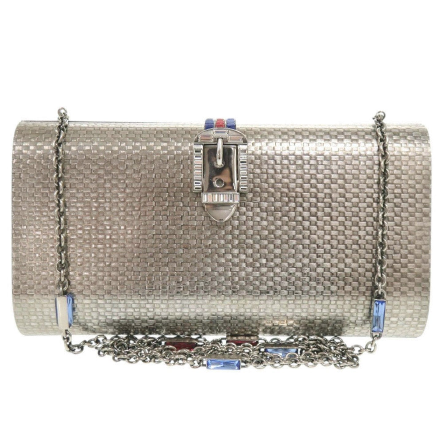 Gucci Silver Metal Shoulder Bag