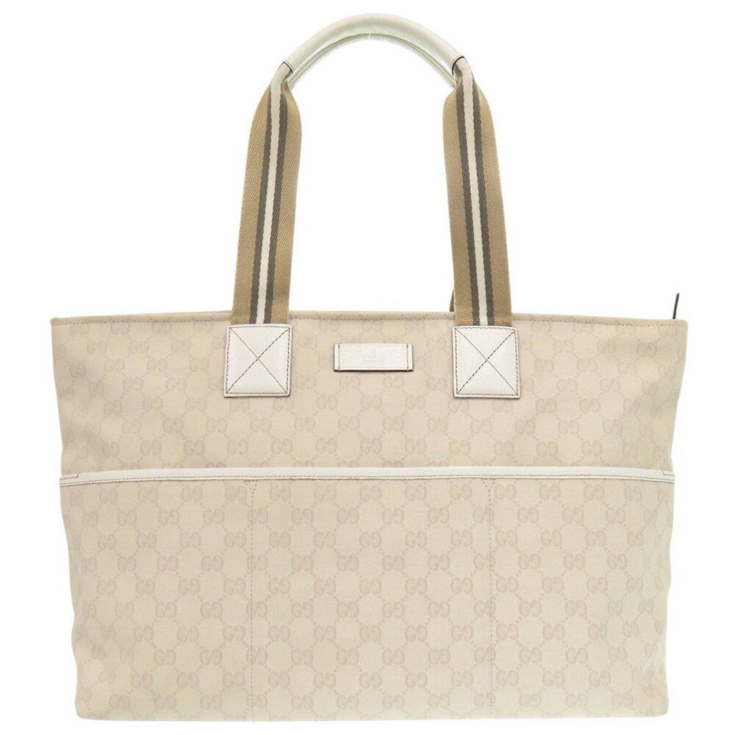 Gucci Ivory Gg Canvas Tote Bag