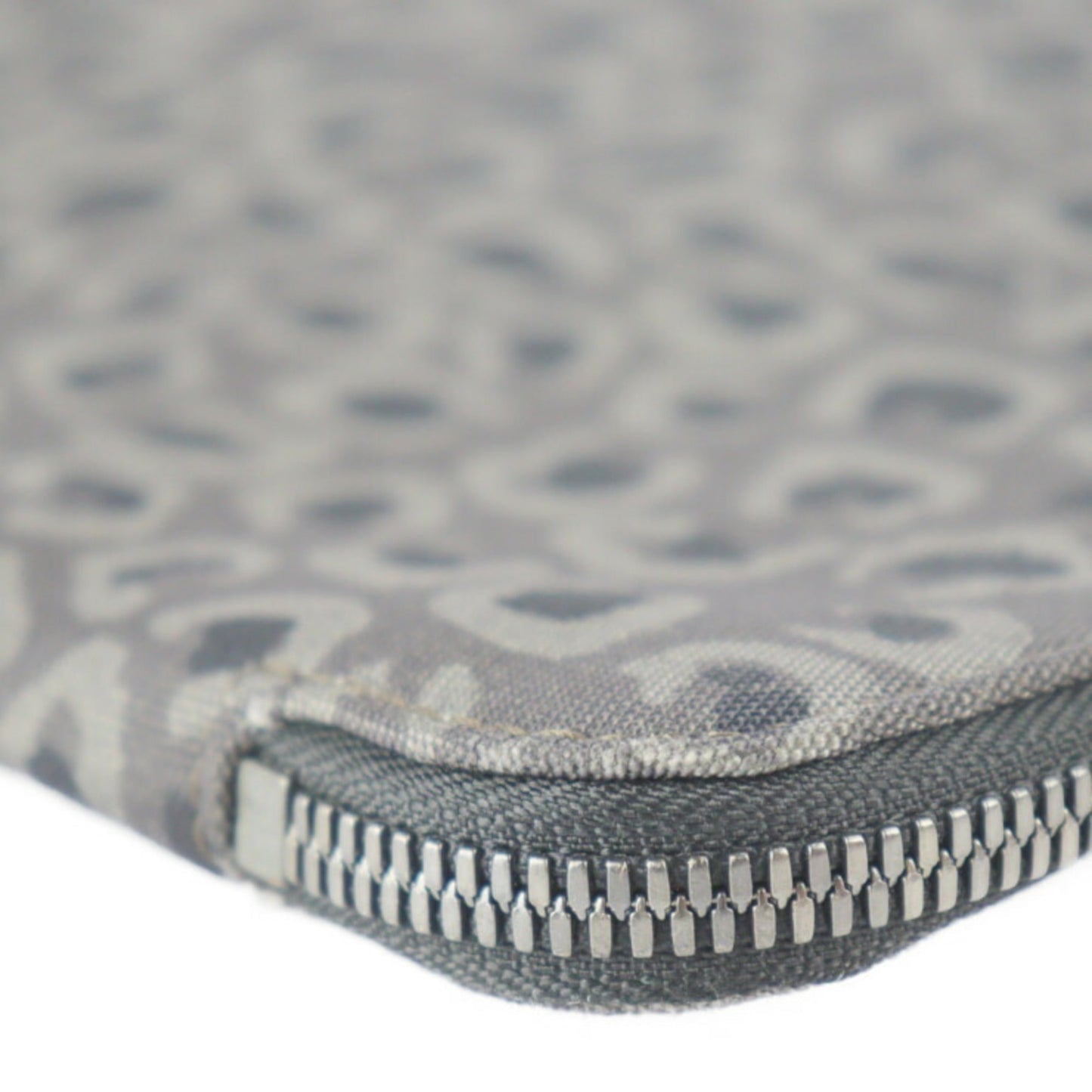 Gucci Gray Canvas Clutch Bag Handbag Pouch