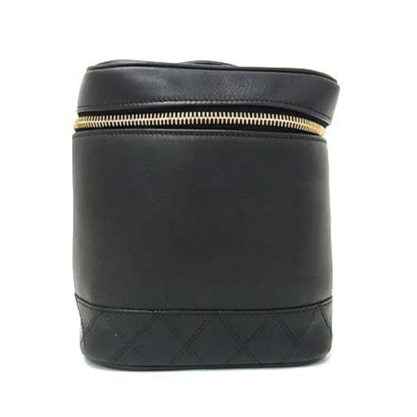 Chanel Bicolor Black Leather Shoulder Bag Tote Bag Vanity Bag