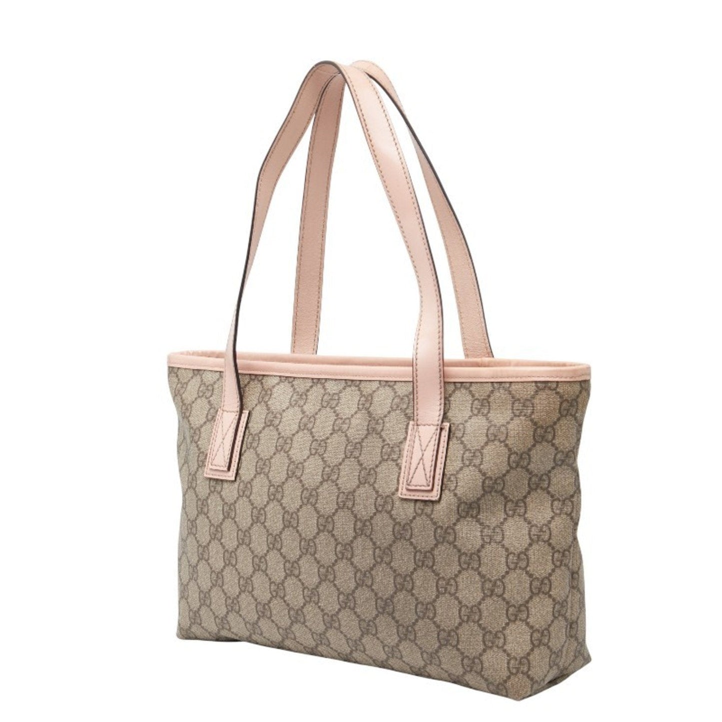 Gucci Beige Pink Gg Supreme Handbag Tote Bag