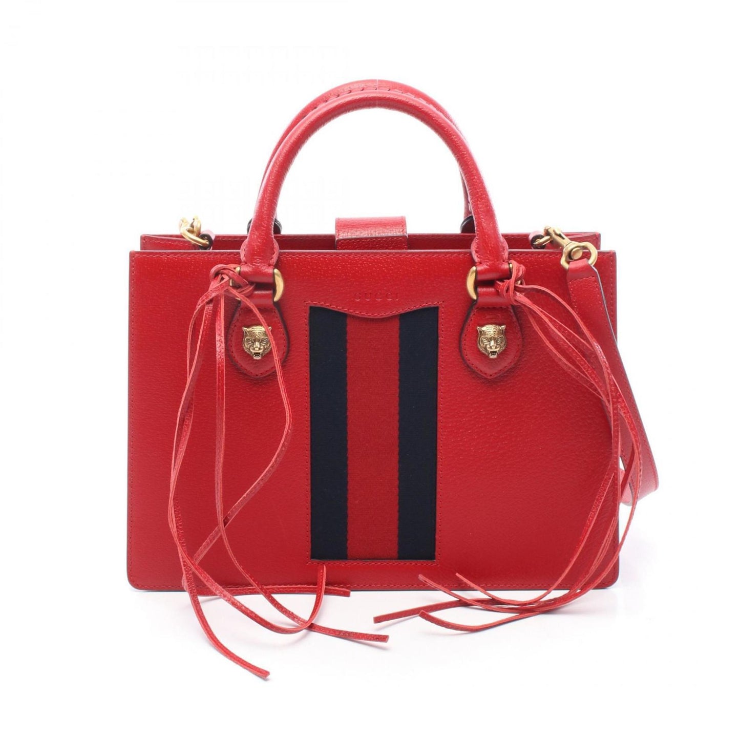 Gucci Animalier Red Color Leather Handbag