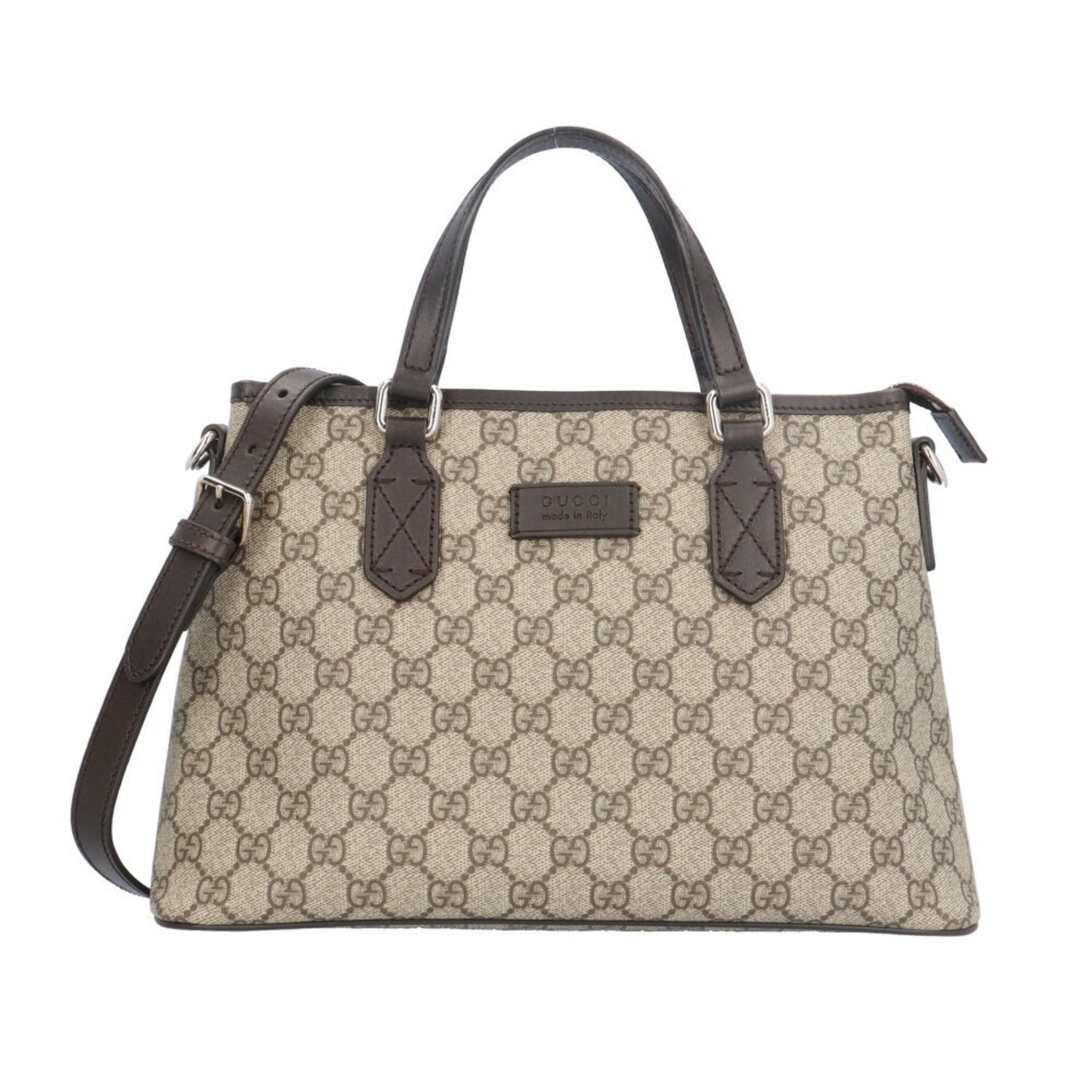 Gucci Beige Brown Gg Supreme Shoulder Bag