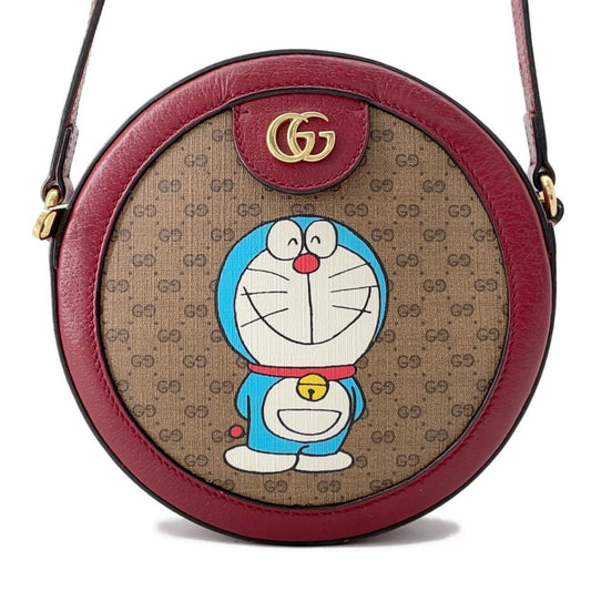 Gucci Brown Red Color Gg Supreme Shoulder Bag