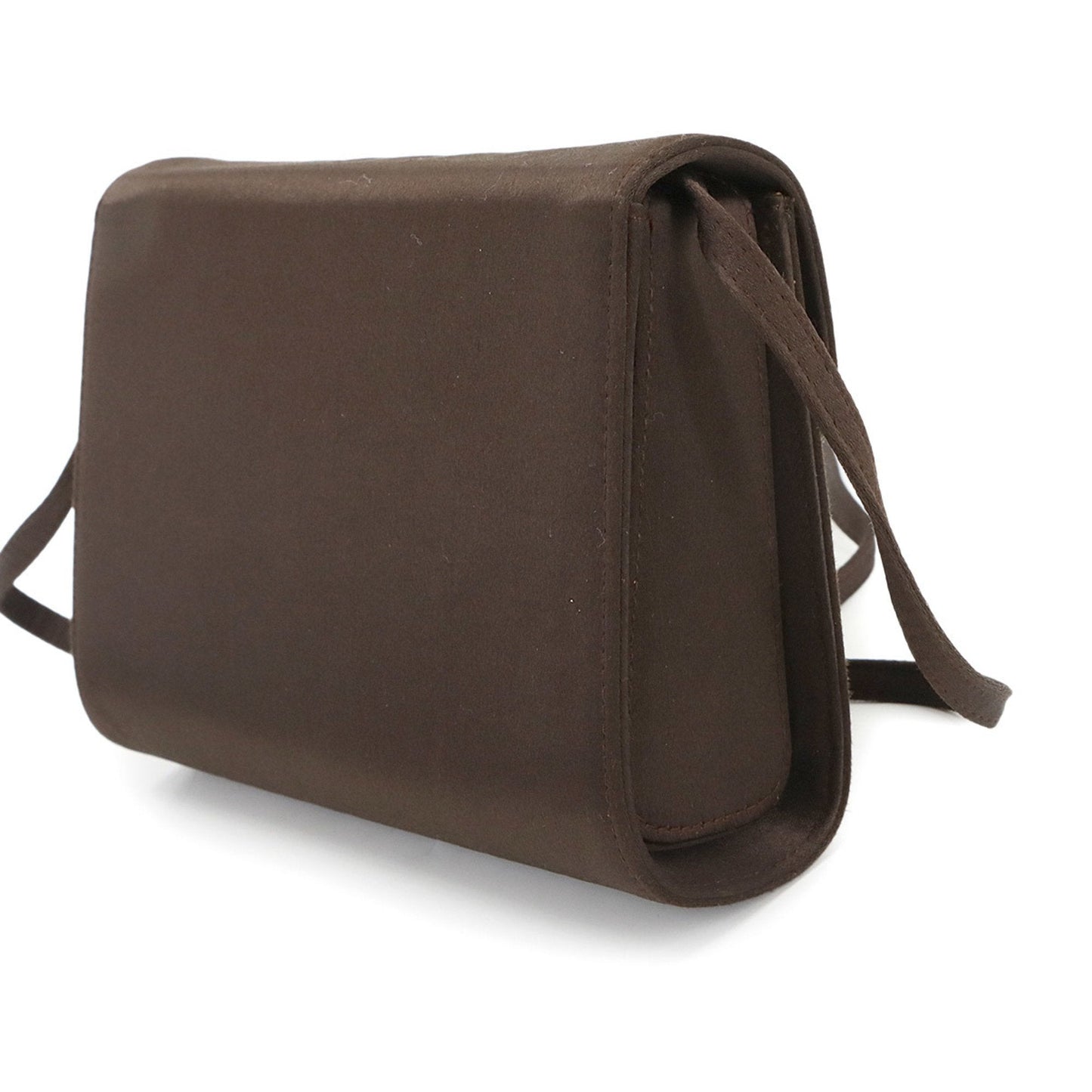 Gucci Brown Satin Shoulder Bag