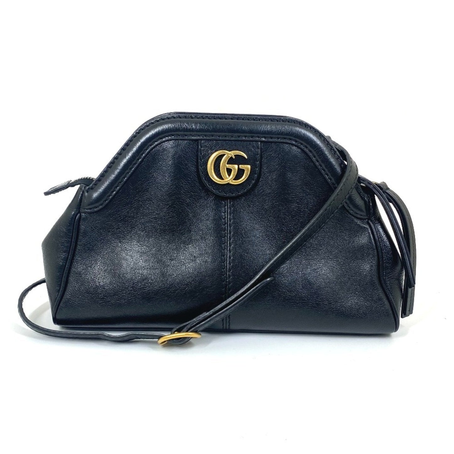 Gucci Black Leather Clutch Bag Shoulder Bag