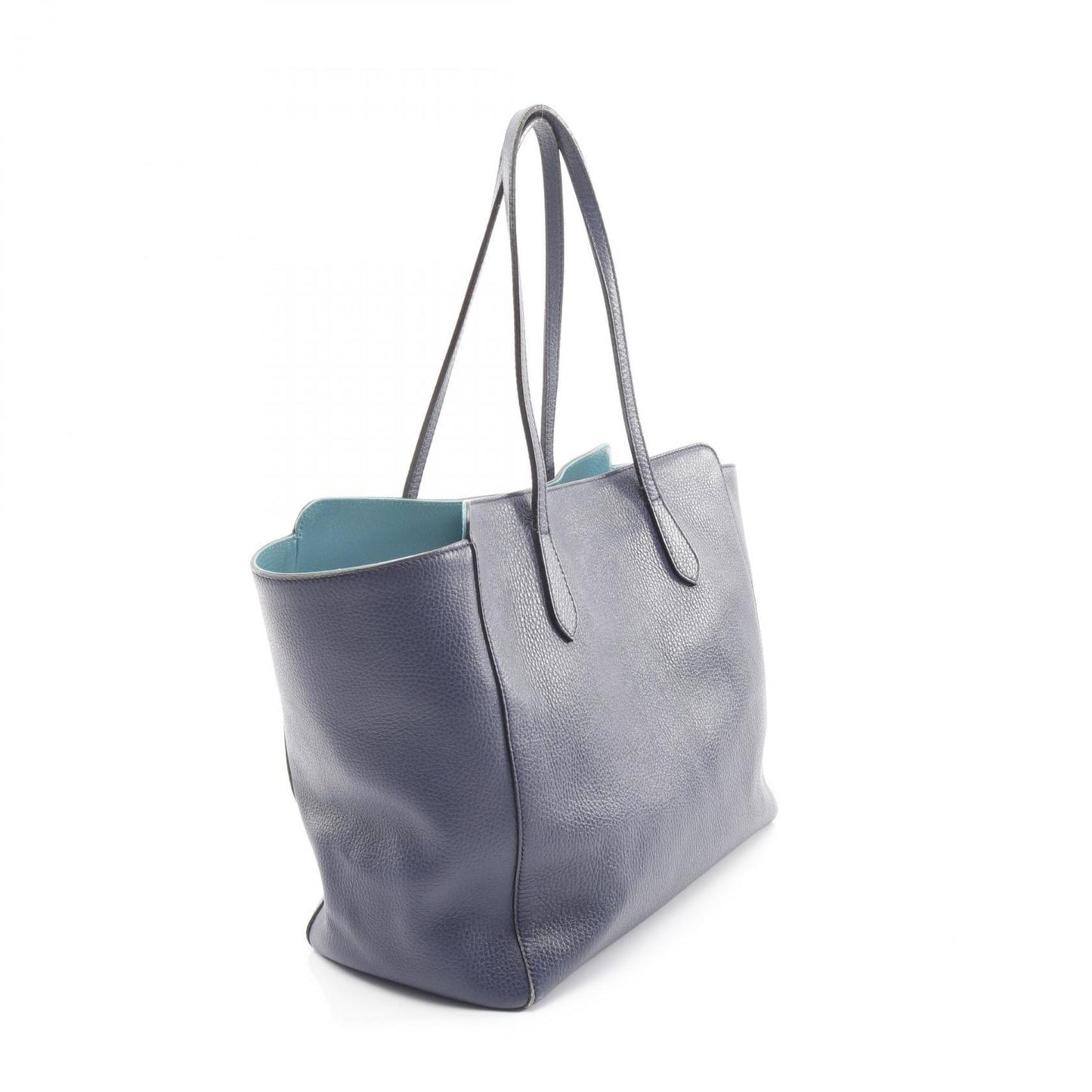 Gucci Blue Leather Tote Bag