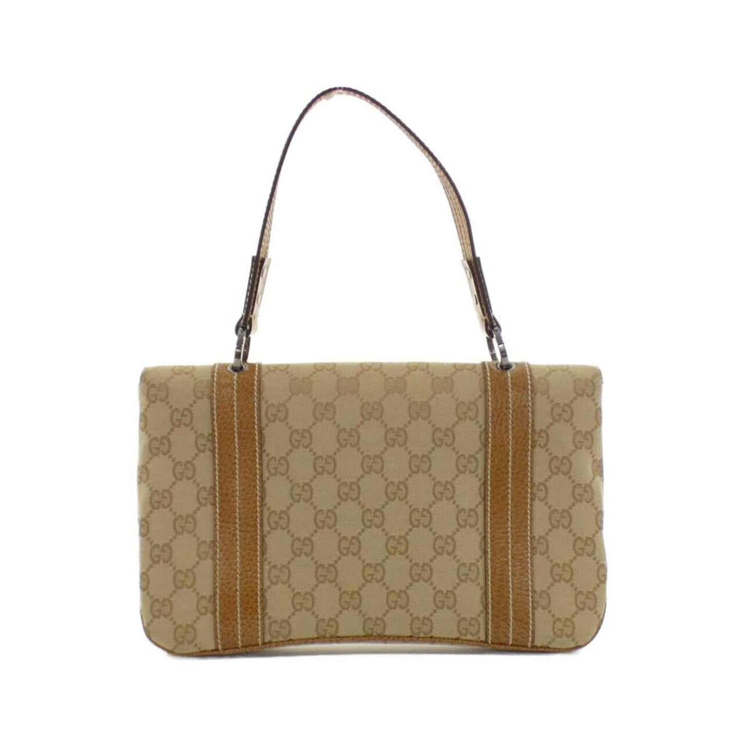 Gucci Beige Gg Canvas Handbag