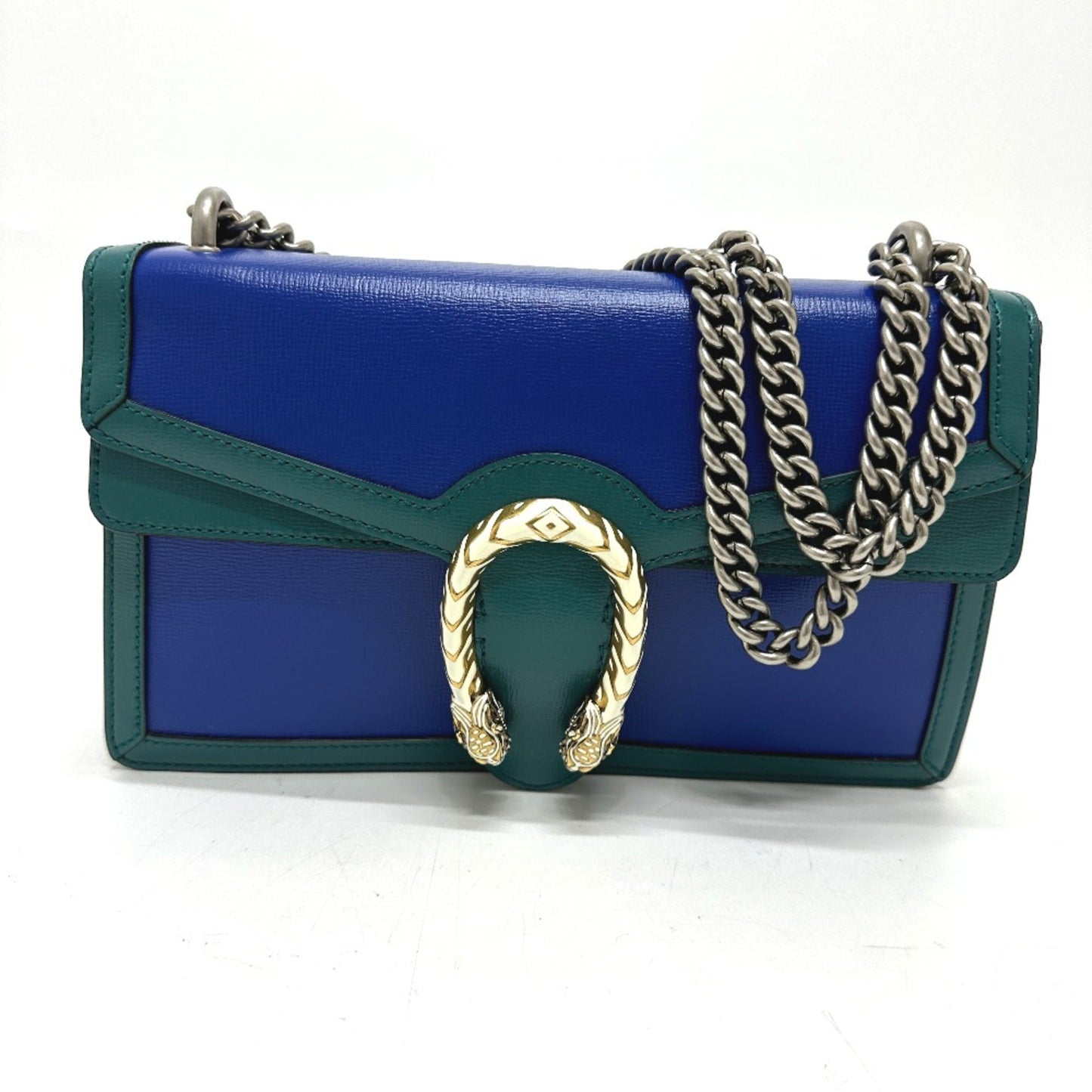 Gucci Blue Leather Shoulder Bag