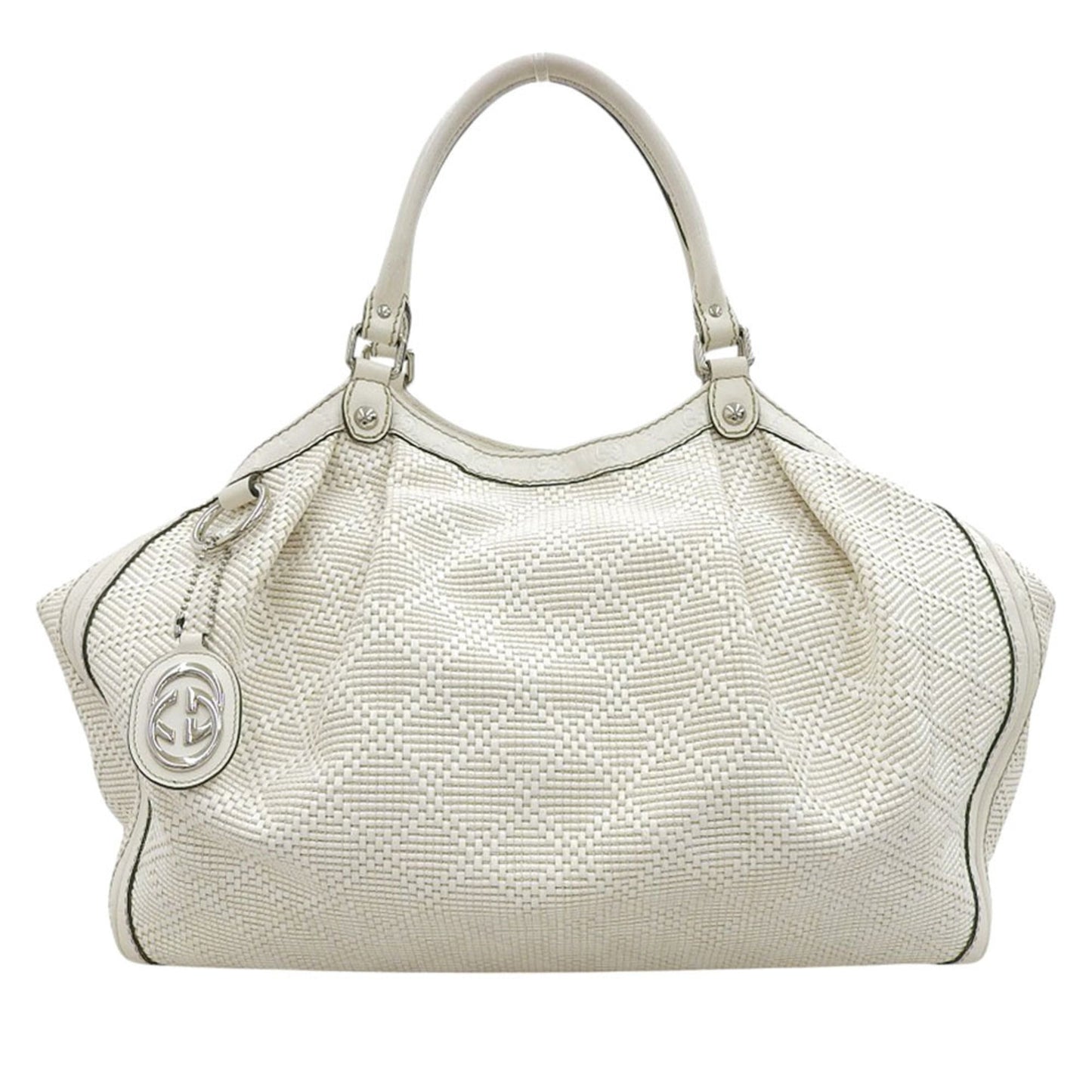 Gucci White Leather Handbag