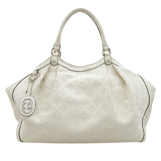 Gucci White Leather Handbag