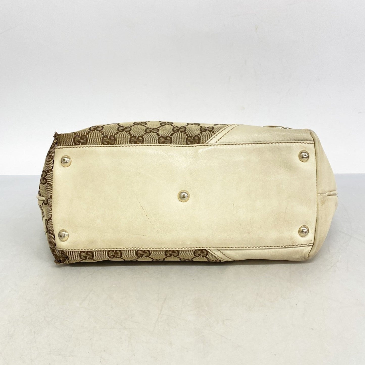 Gucci Brown Canvas Tote Bag