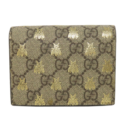 Gucci Gg Supreme Brown Gg Supreme Wallet (Bi-Fold)