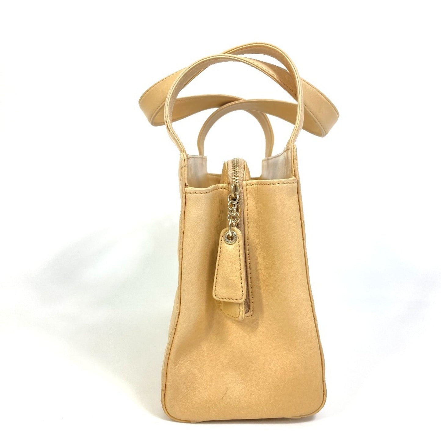 Chanel Beige Leather Handbag Tote Bag
