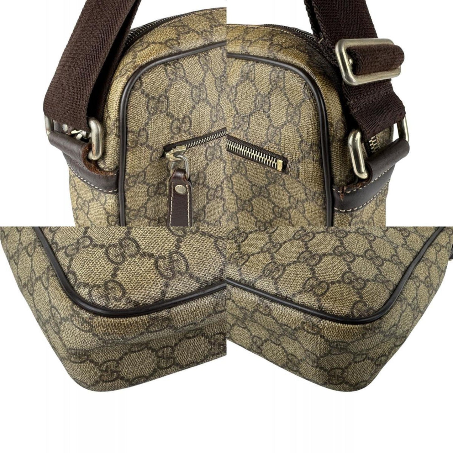 Gucci Brown Gg Supreme Shoulder Bag