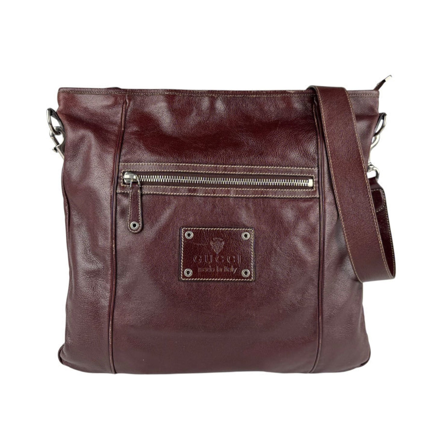 Gucci Brown Leather Shoulder Bag