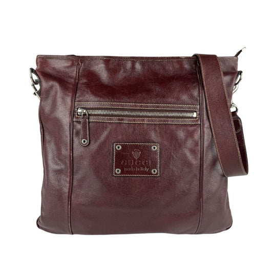 Gucci Brown Leather Shoulder Bag