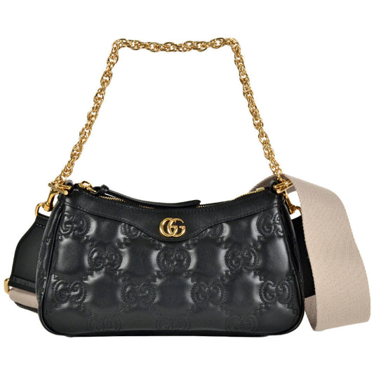 Gucci Black Leather Shoulder Bag