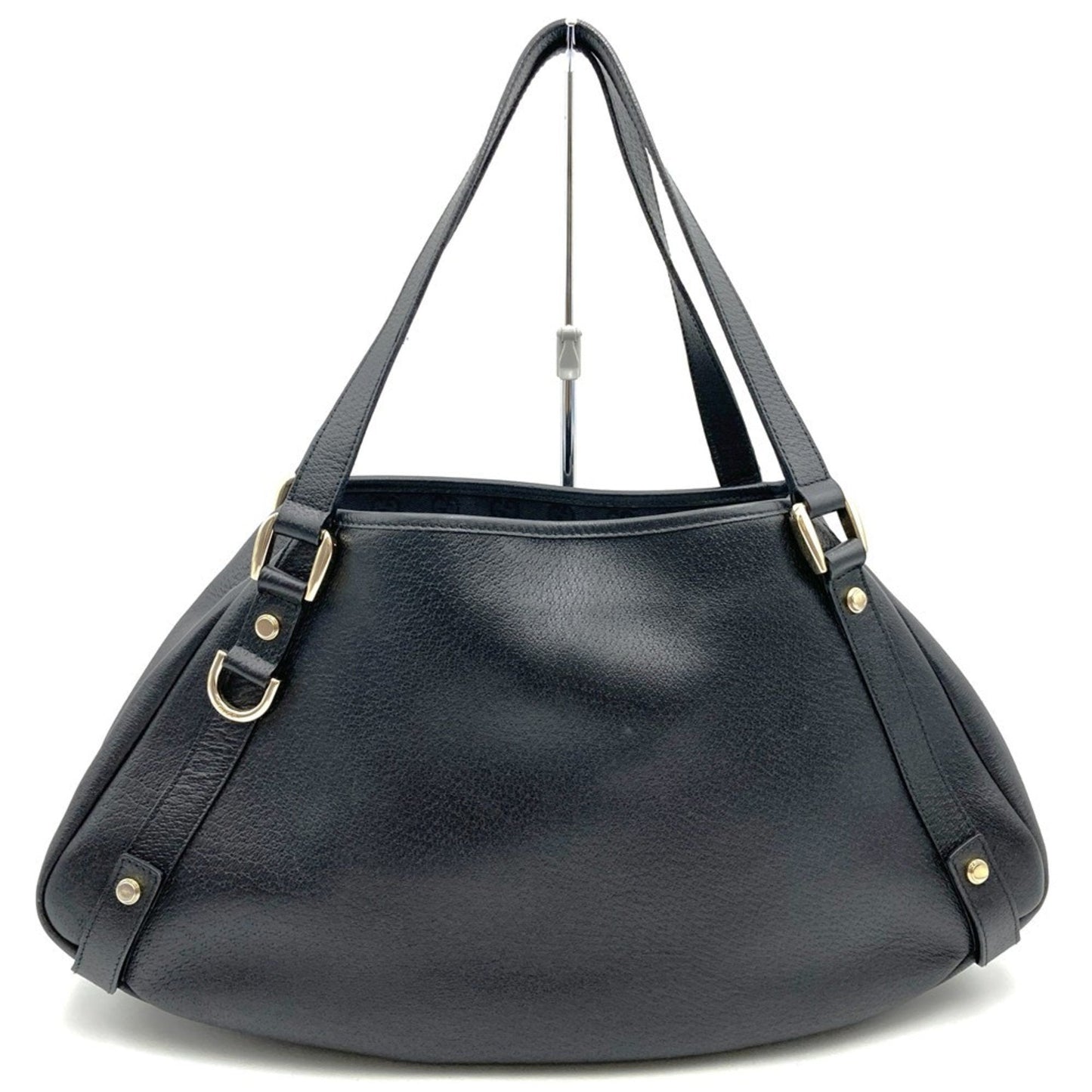 Gucci Black Leather Shoulder Bag Tote Bag