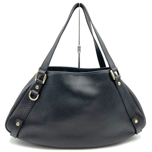 Gucci Black Leather Shoulder Bag Tote Bag