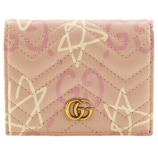 Gucci Pink Leather Bill Wallet (Bi-Fold)