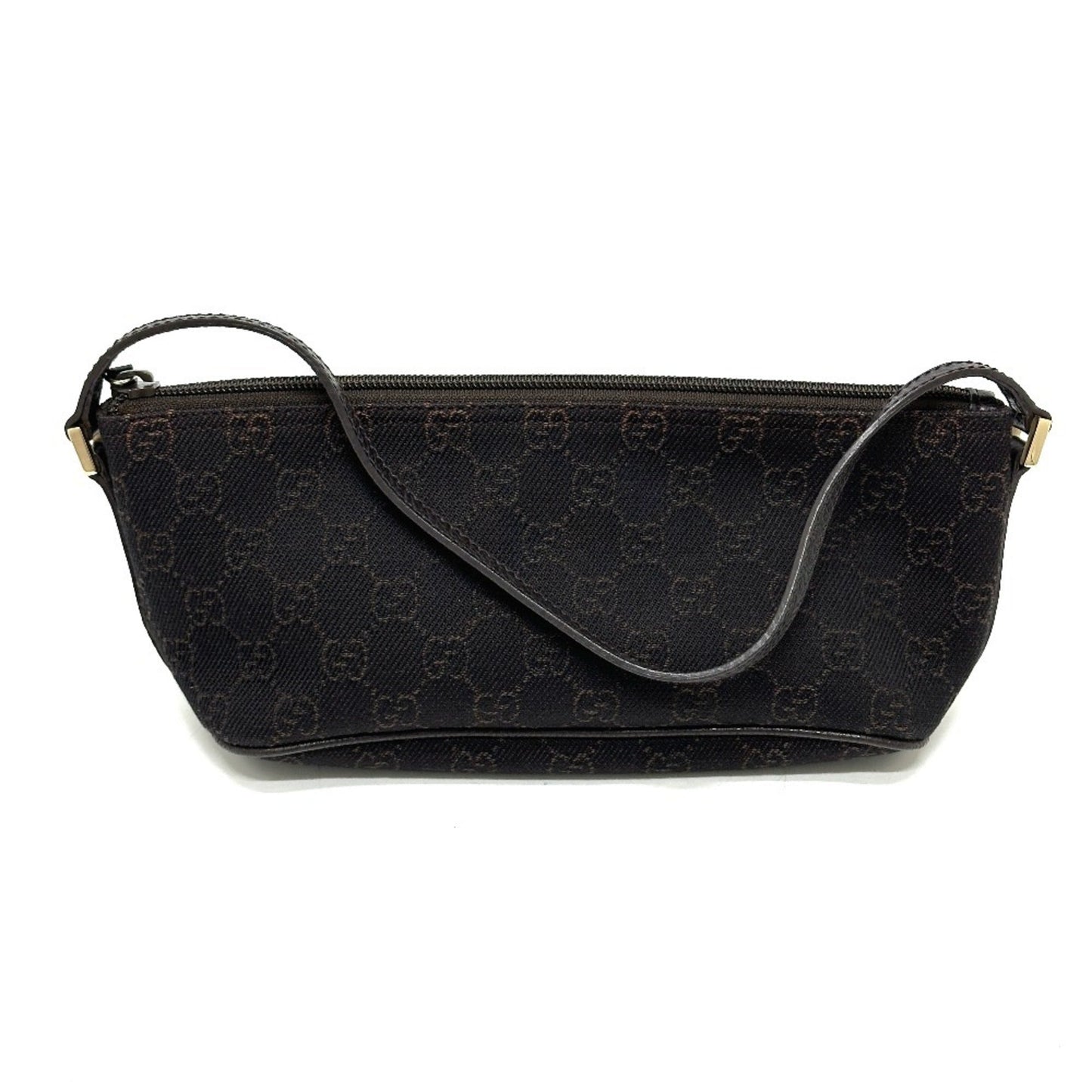 Gucci Brown Canvas Pouch