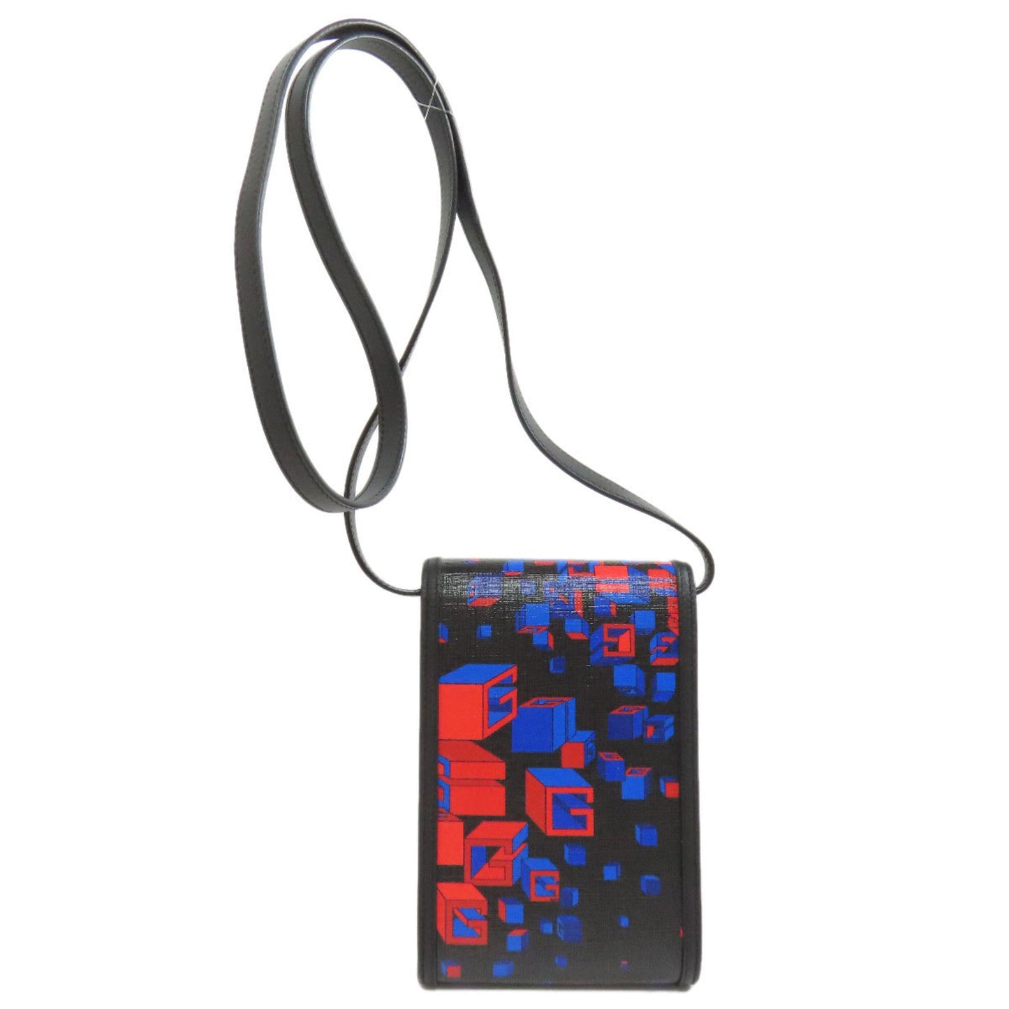 Gucci Black Blue Red Color Pvc Pochette Shoulder Bag