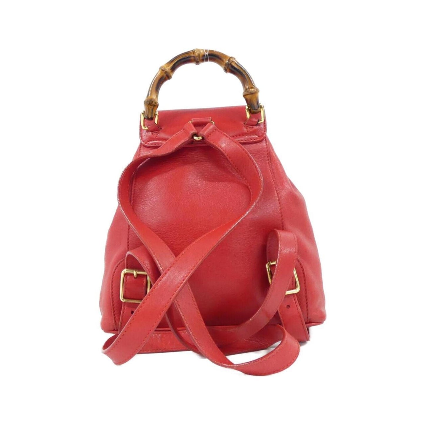 Gucci Red Color Leather Backpack