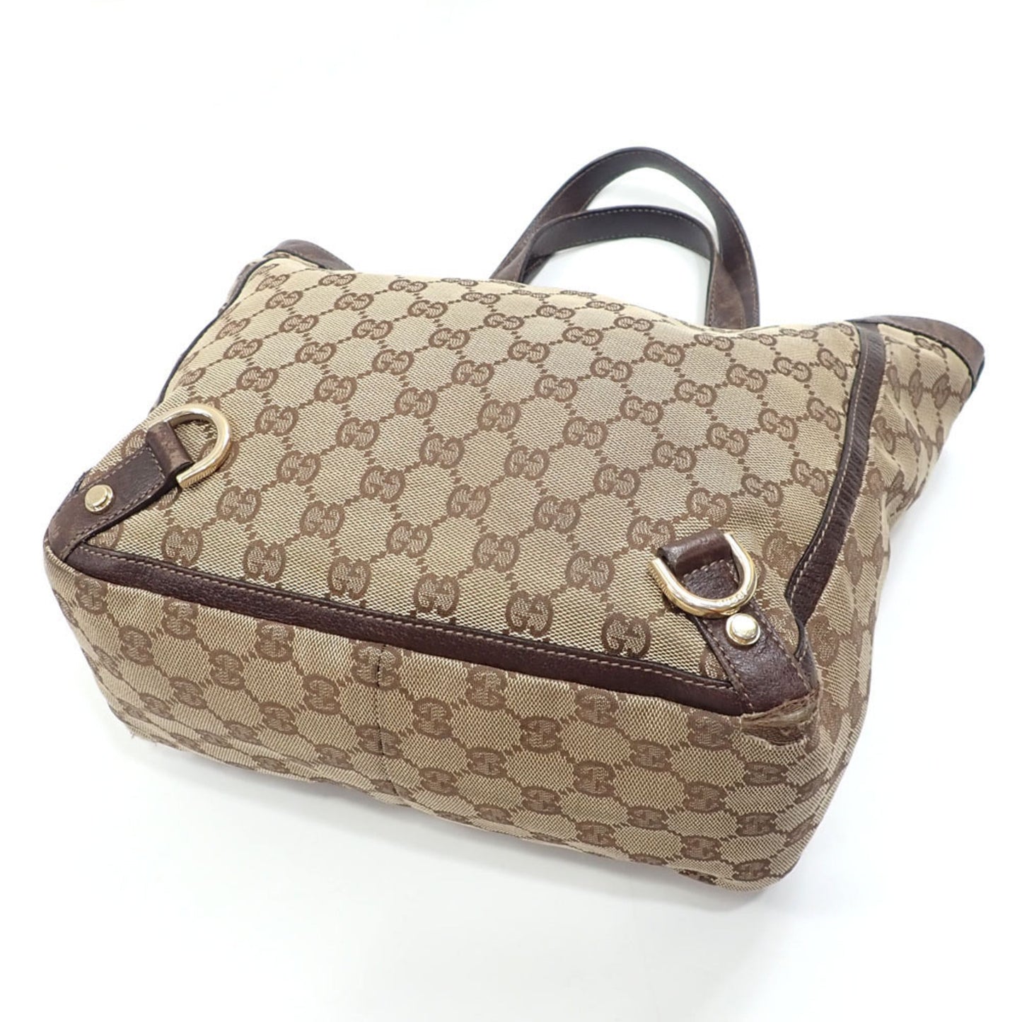 Gucci Beige Gg Canvas Tote Bag