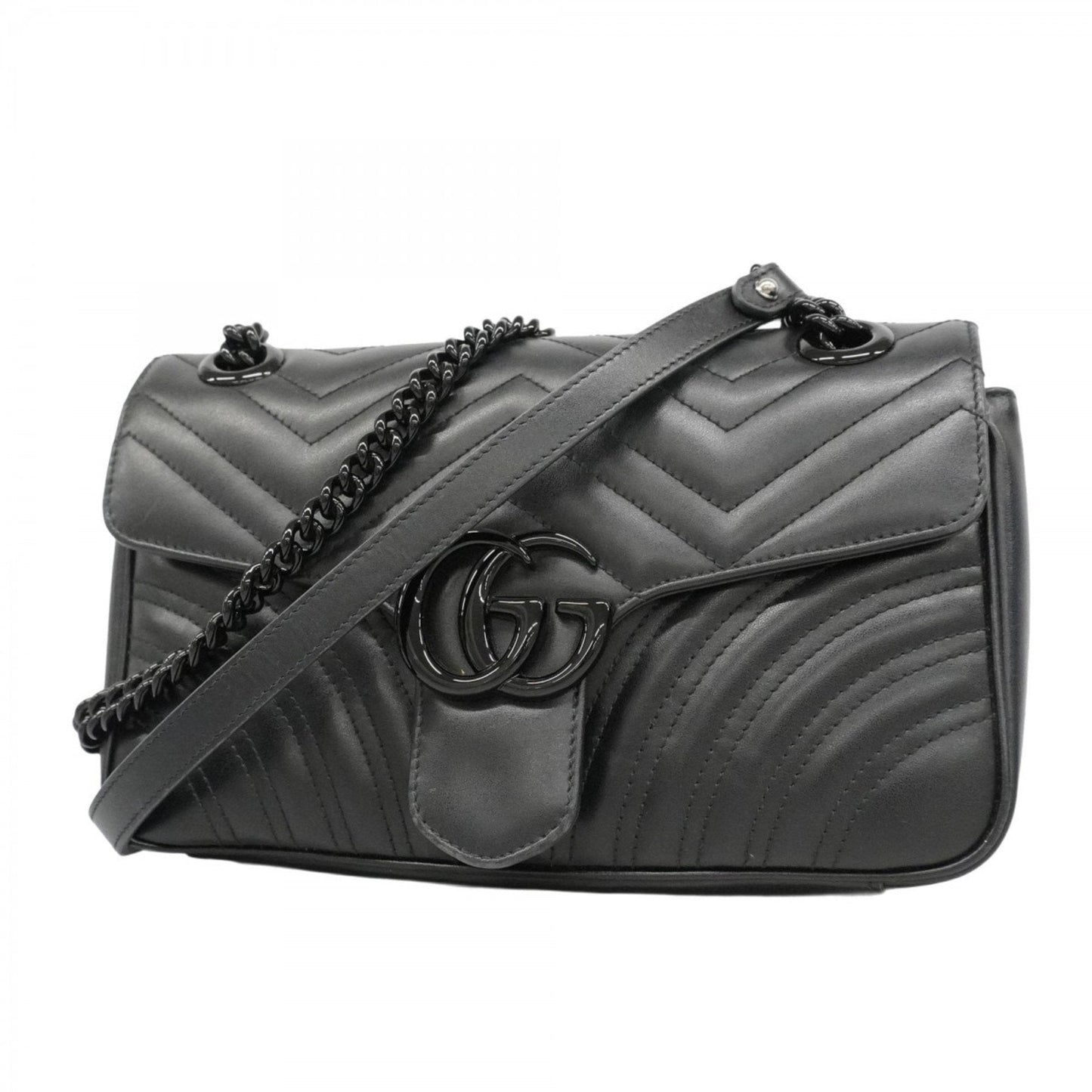 Gucci Black Leather Shoulder Bag